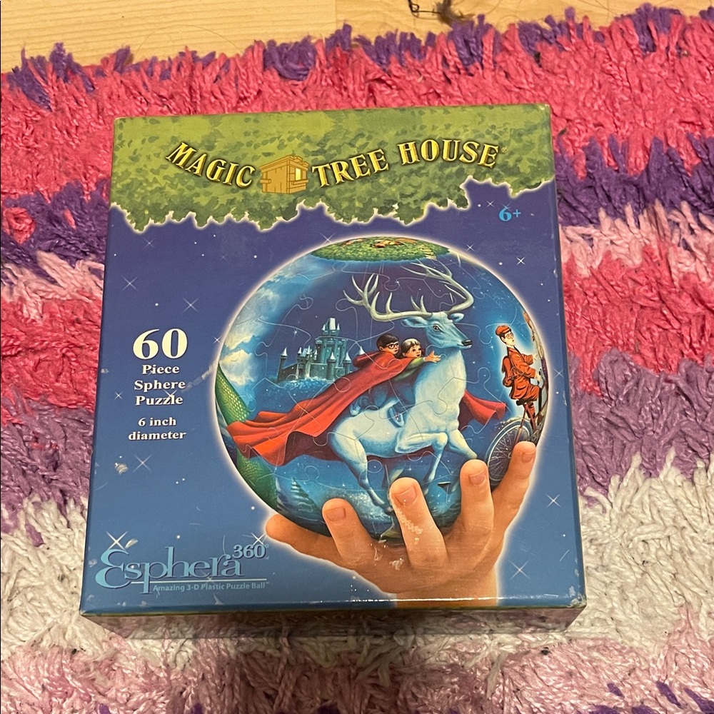 Magic Tree House 60-Piece Sphere Puzzle 6 inch Diameter- Used